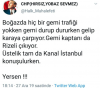 "İstanbul Boğazı’ndan geçtiği sırada Rumeli Hisarı mevkiinde kıyıya çarpan geminin kaptanının Rizeli" yalanı
