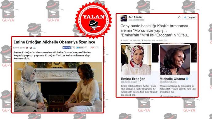 Emine Erdoğan Michelle Obama'ya özendi yalanı