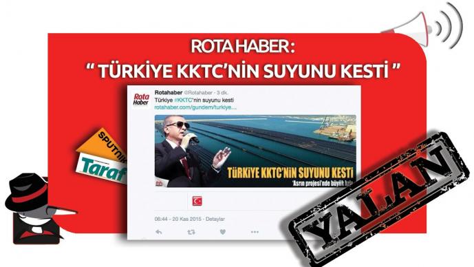"Türkiye KKTC'nin Suyunu Kesti" Yalanı 