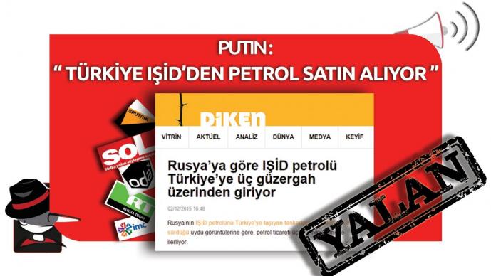 Rusya'nın "Türkiye ile IŞİD Arasında Petrol Ticareti Var" Yalanı