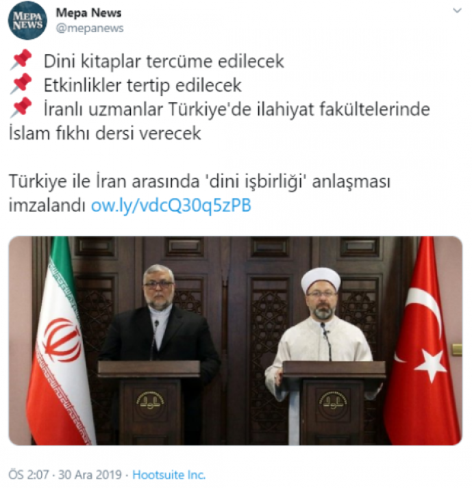"İranlı uzmanlar Türkiye'deki İlahiyat Fakültelerinde fıkıh dersi verecek"